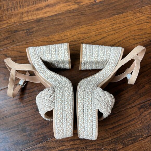Dolce Vita Women’s Walley Heeled Sandal Sz 9 Espadrille Block Heel - Picture 5 of 11